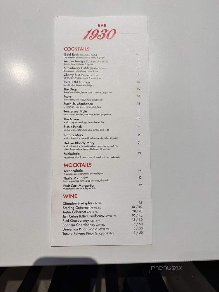 Clyde's Hot Chicken - Yorba Linda, CA menu_pic