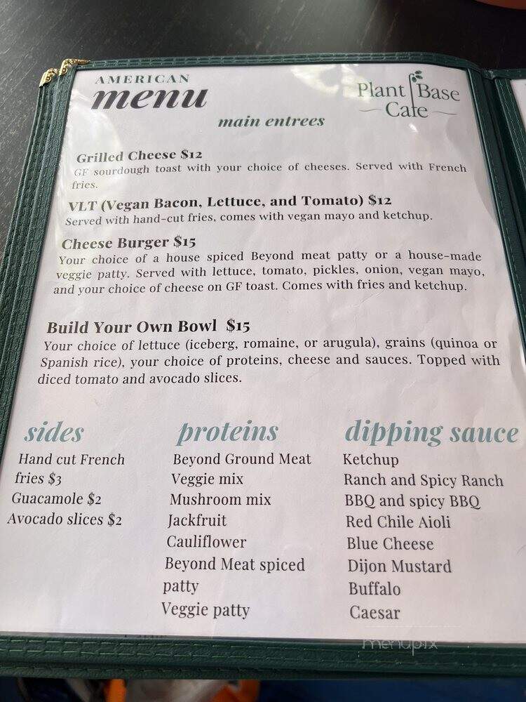 Taos Cafe - Taos, NM menu_pic