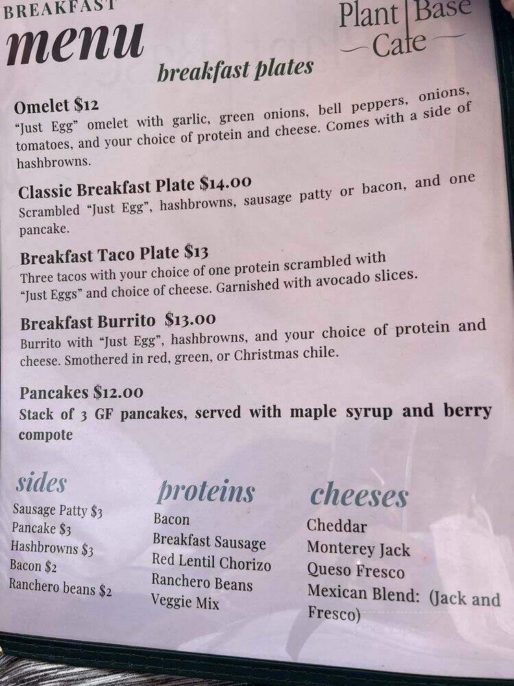 Taos Cafe - Taos, NM menu_pic