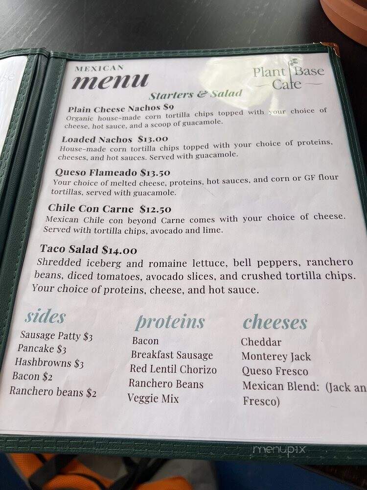 Taos Cafe - Taos, NM menu_pic