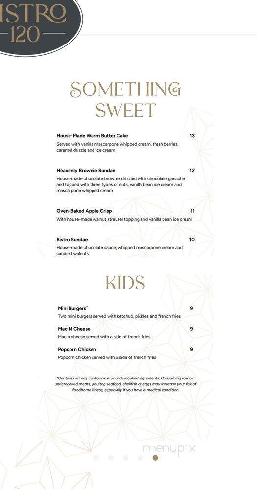 Bistro 120 - Oakdale, CA menu_pic