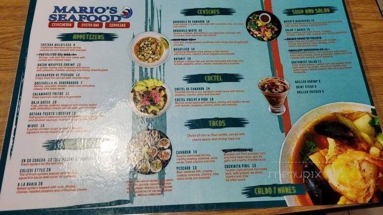 Mario's Seafood - Austin, TX menu_pic