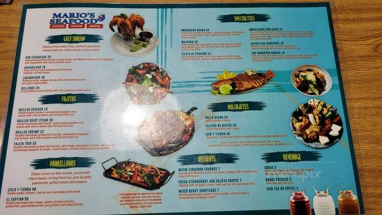 Mario's Seafood - Austin, TX menu_pic