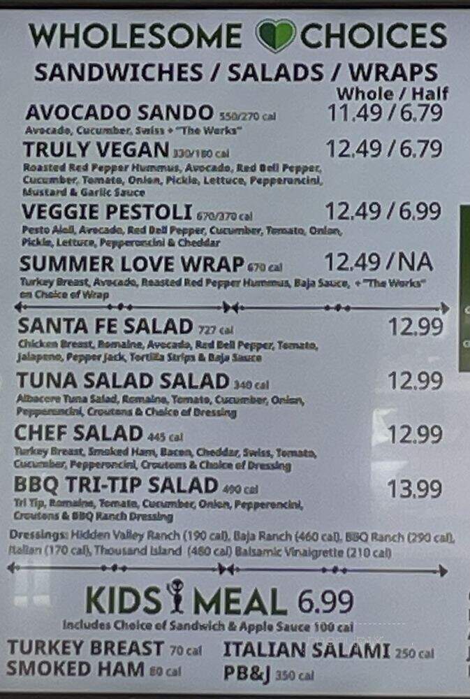 Mr. Pickle's Sandwich Shop - Scottsdale, AZ menu_pic