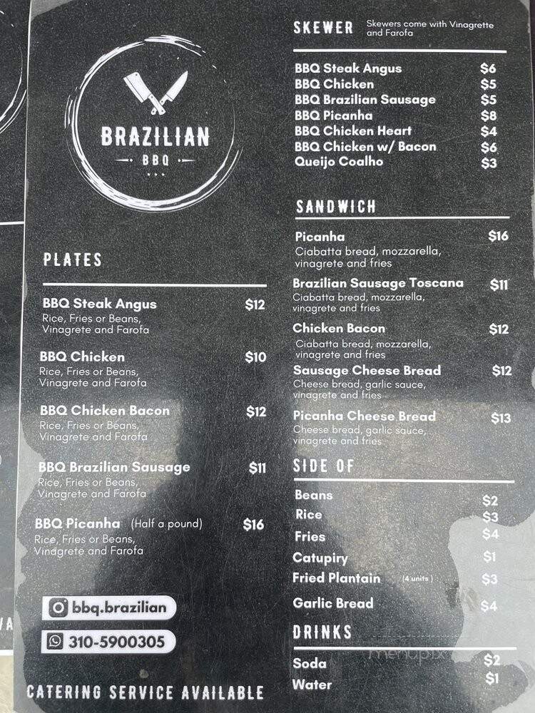 Brazilian BBQ - Los Angeles, CA menu_pic