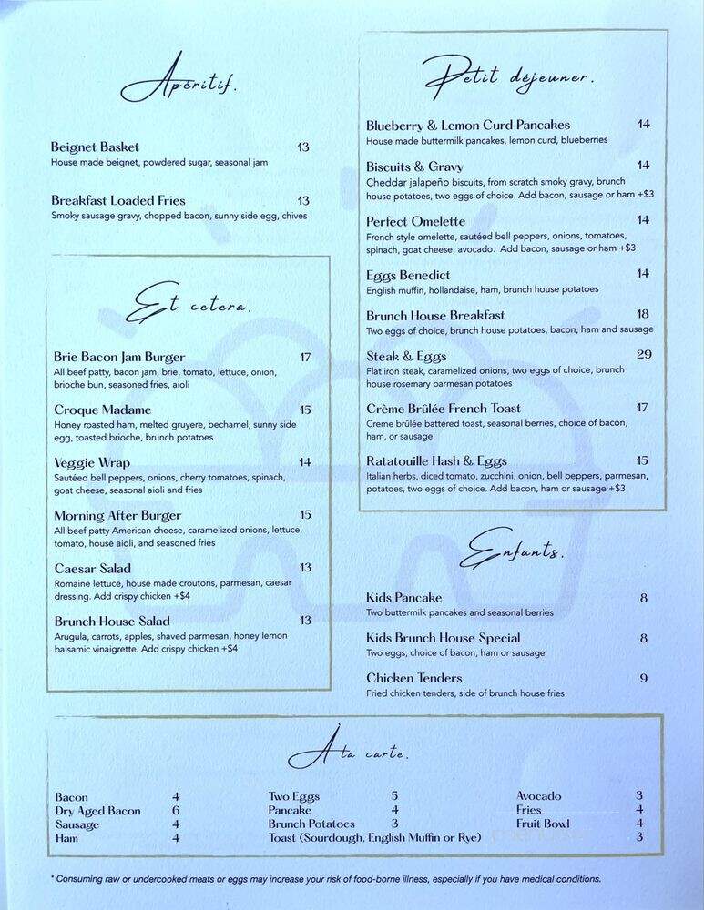 Marmalade Brunch House - Salt Lake City, UT menu_pic