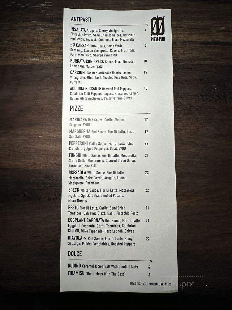 Double Zero Pie & Pub - Las Vegas, NV menu_pic
