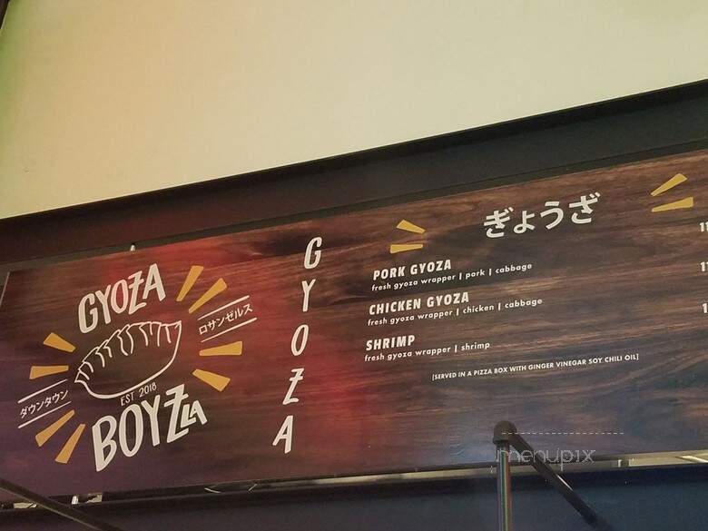 Gyoza Boyz DTLA - Los Angeles, CA menu_pic
