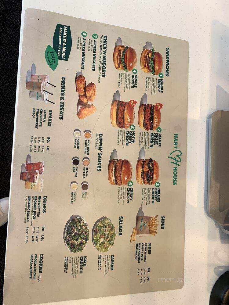 Hart House - Los Angeles, CA menu_pic