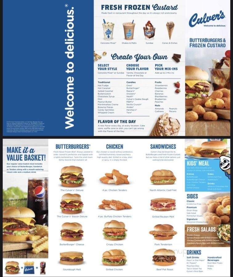 Culver's - Chicago, IL menu_pic