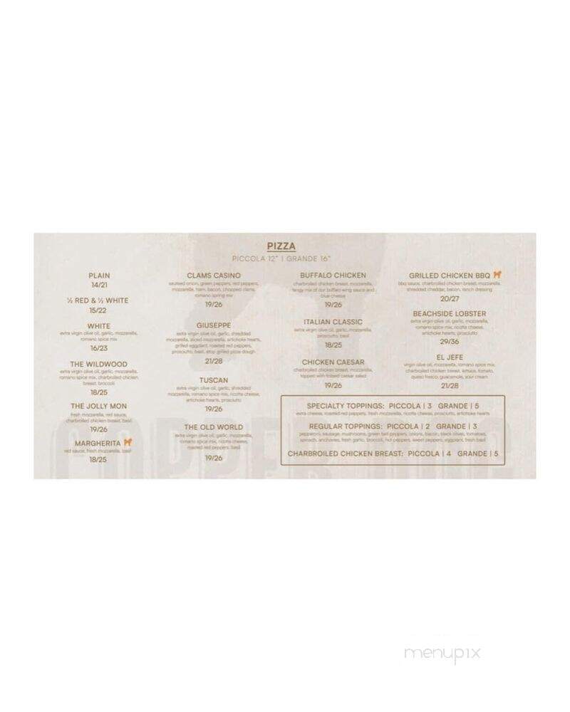Copper Dog - Wildwood, NJ menu_pic