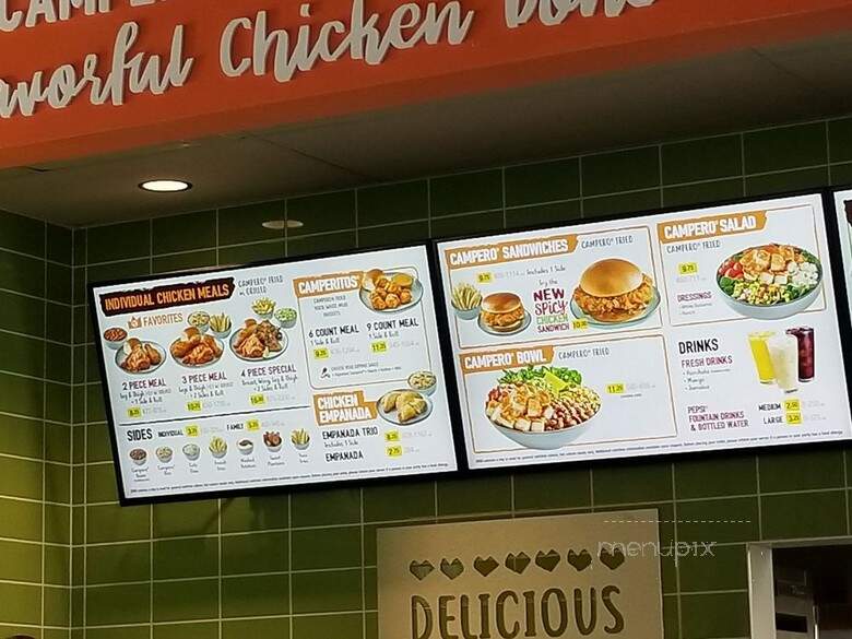 Pollo Campero - Covina, CA menu_pic