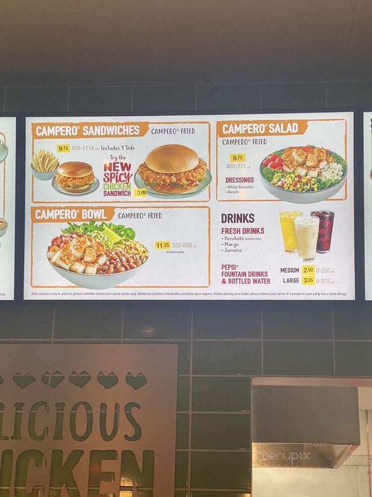 Pollo Campero - Covina, CA menu_pic