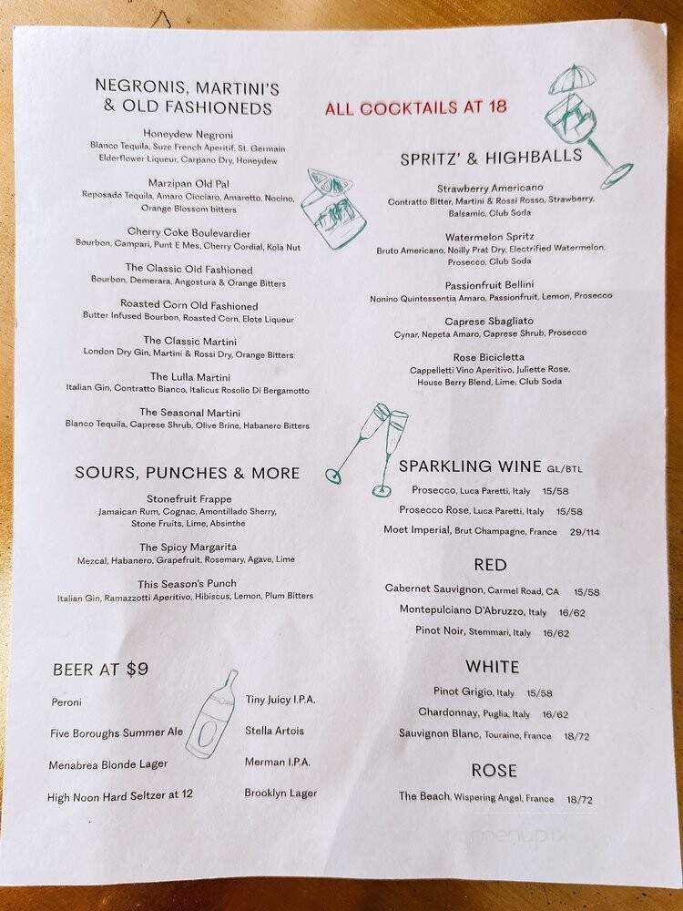 Bar Cicchetti by Fabio Viviani - New York, NY menu_pic
