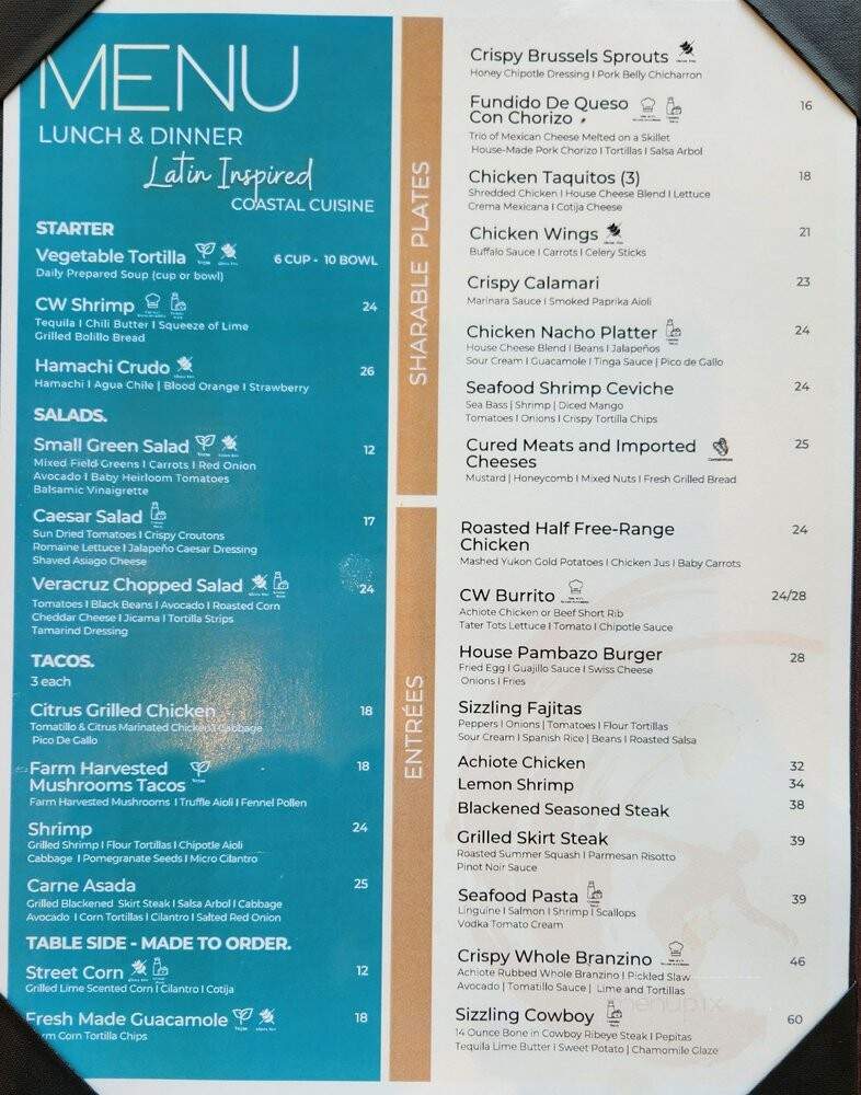 Cabo Wabo Beach Club - Huntington Beach, CA menu_pic