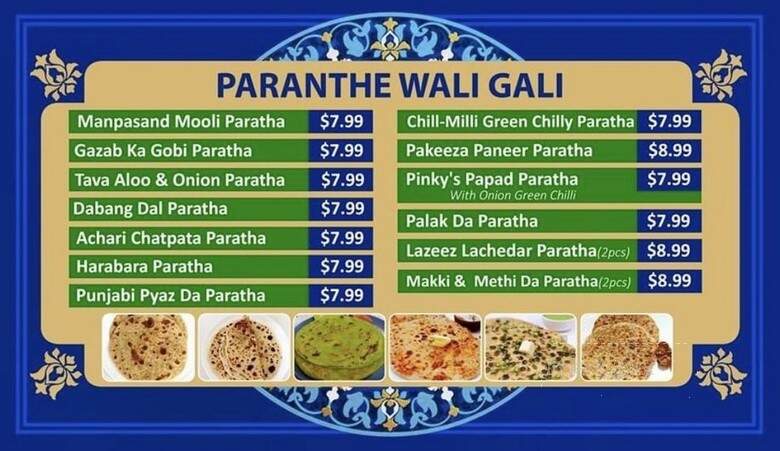 Parantha House - Pleasanton, CA menu_pic