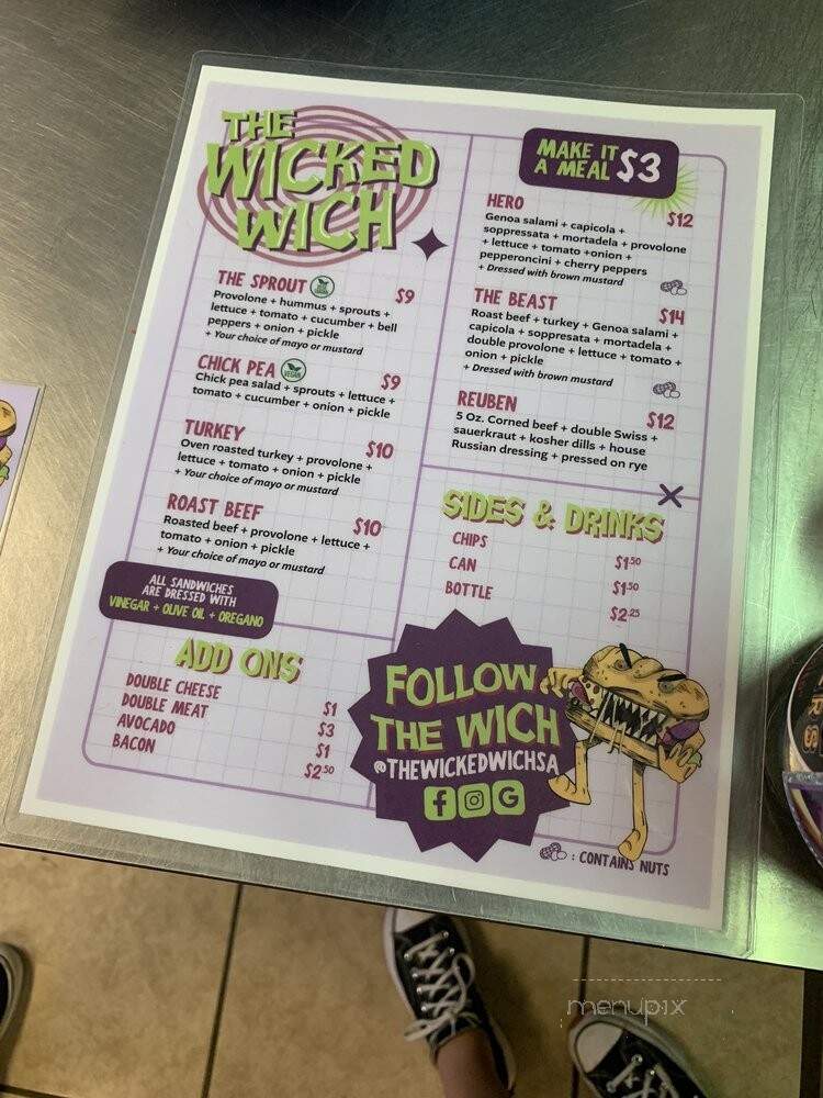 The Wicked Wich - San Antonio, TX menu_pic