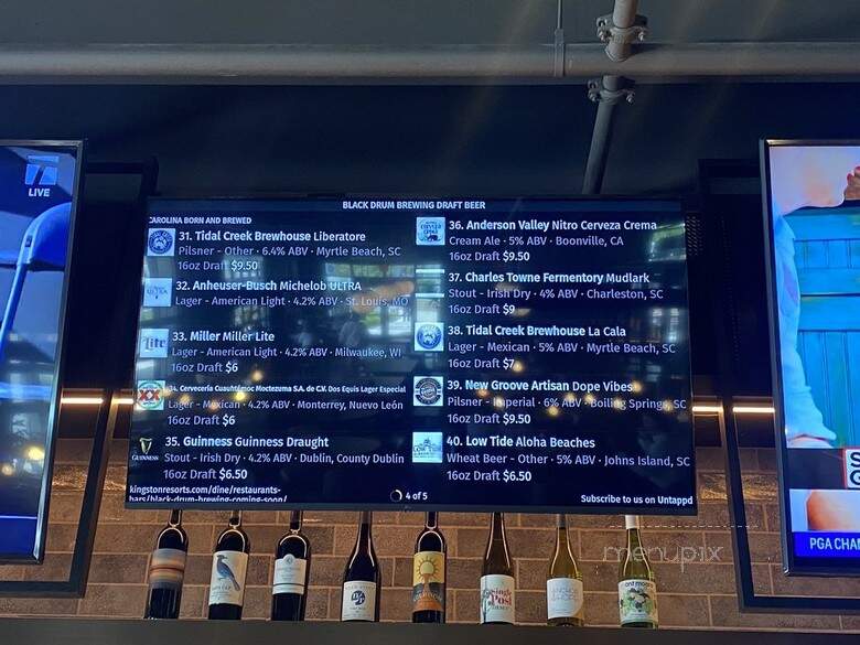 Black Drum Brewing - Myrtle Beach, SC menu_pic