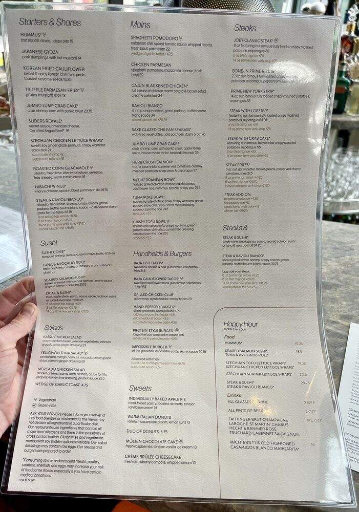 Joey Aventura - Miami, FL menu_pic