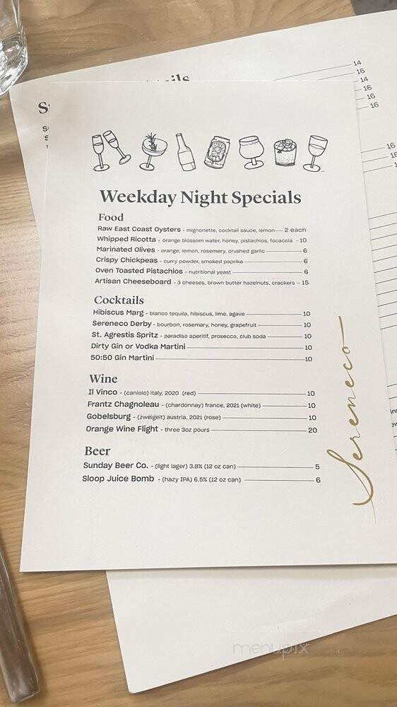 Sereneco - Brooklyn, NY menu_pic