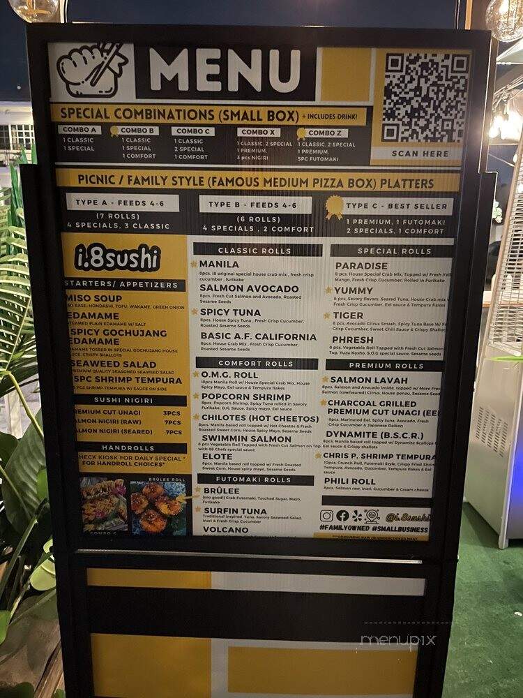 I 8Sushi - Los Angeles, CA menu_pic