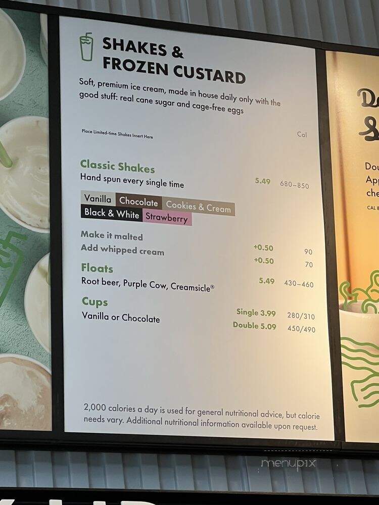 Shake Shack - Livonia, MI menu_pic