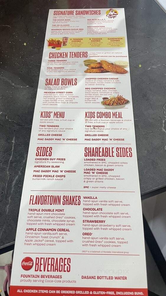 Chicken Guy - Livonia, MI menu_pic
