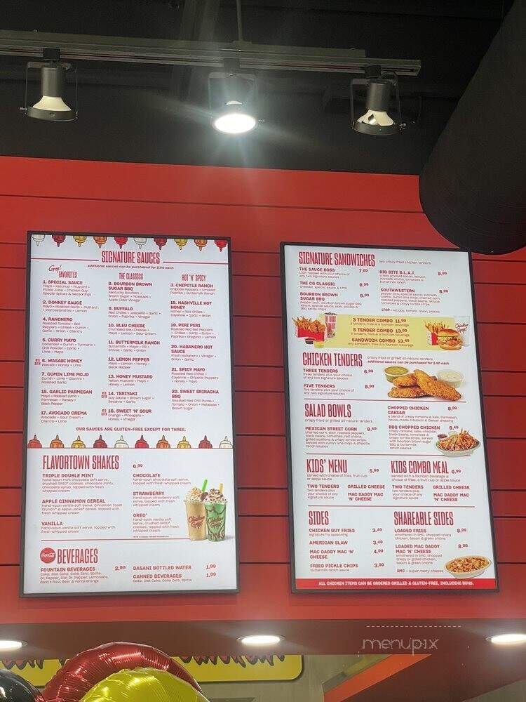 Chicken Guy - Livonia, MI menu_pic