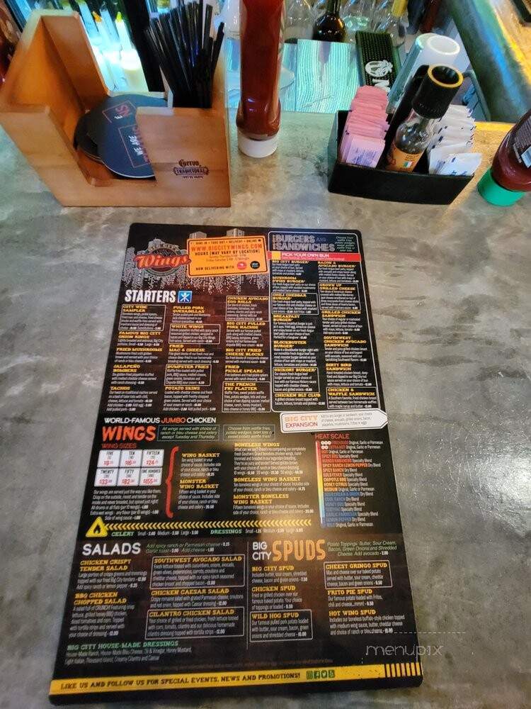 Big City Wings - Houston, TX menu_pic