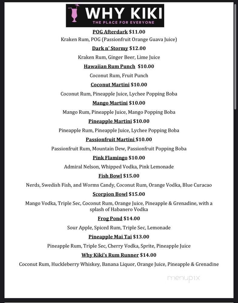Why Kiki - Salt Lake City, UT menu_pic