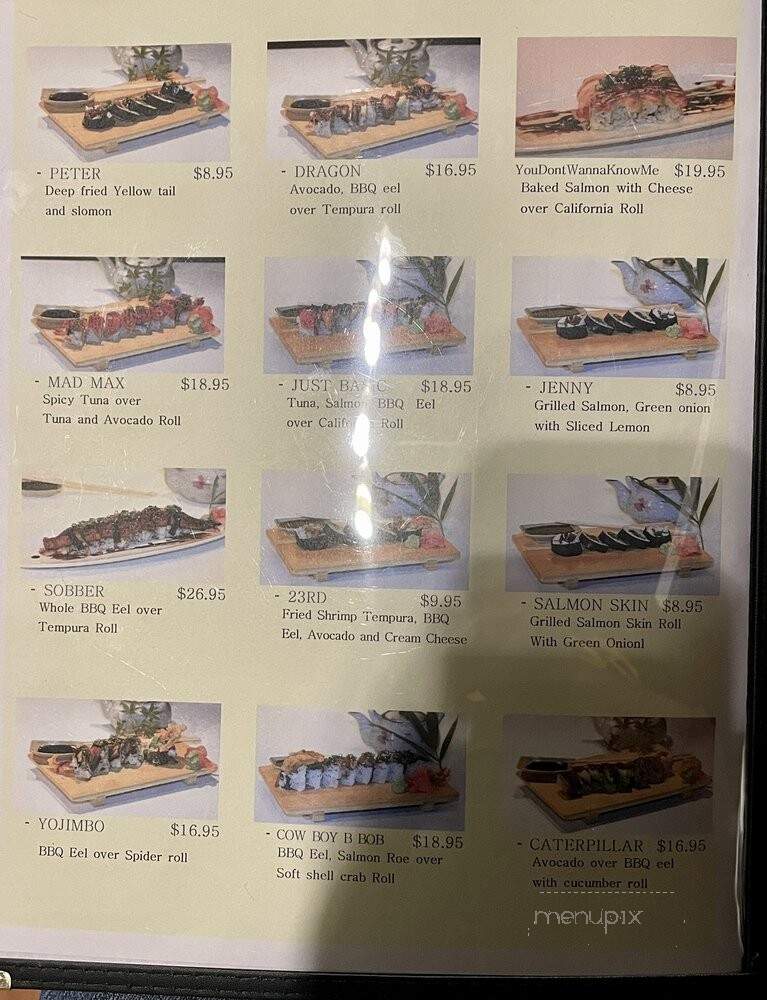 Yojimbo Sushi - Alameda, CA menu_pic