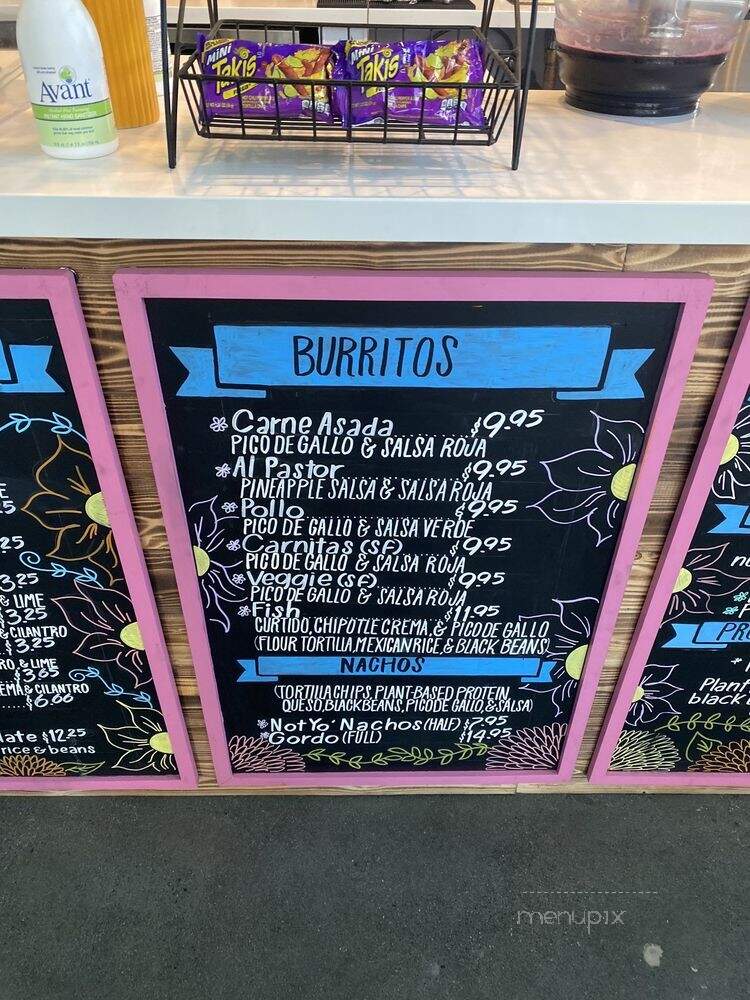 Sugar Taco - Long Beach, CA menu_pic