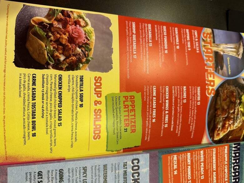 Tacos & Tequila - Las Vegas, NV menu_pic