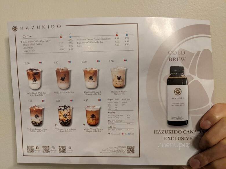 Hazukido - Toronto, ON menu_pic