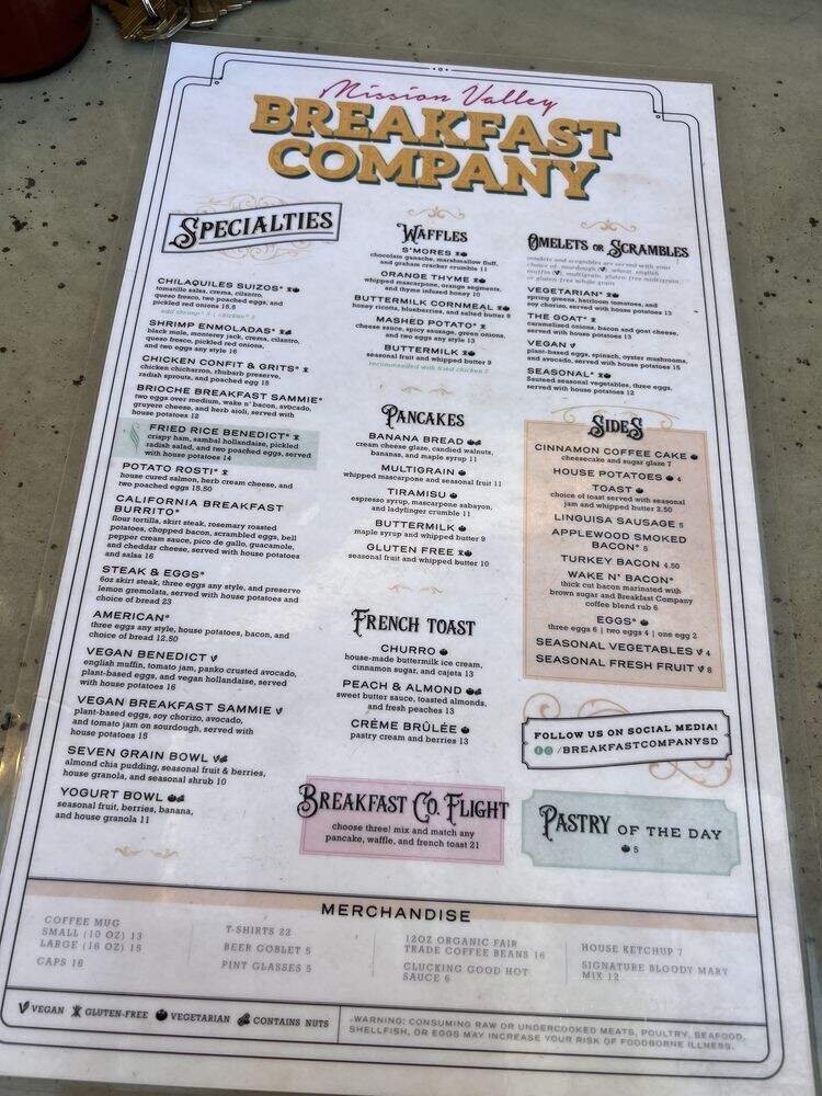 Mission Valley Breakfast Company - San Diego, CA