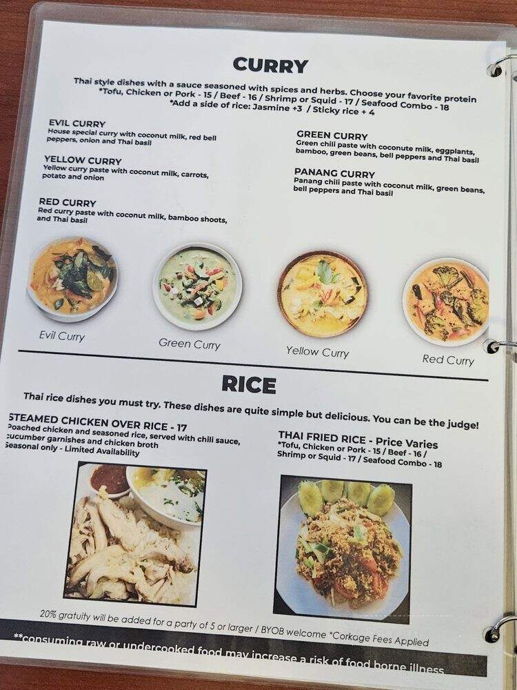 Pattaya Thai - Honolulu, HI menu_pic