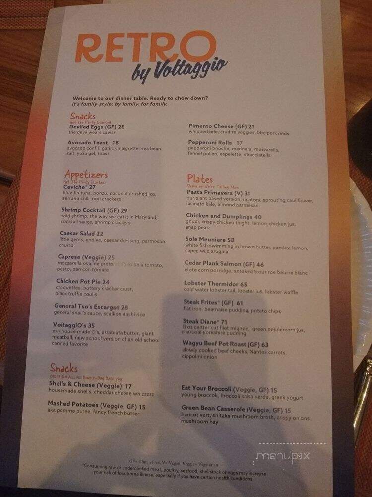Retro by Voltaggio - Las Vegas, NV menu_pic