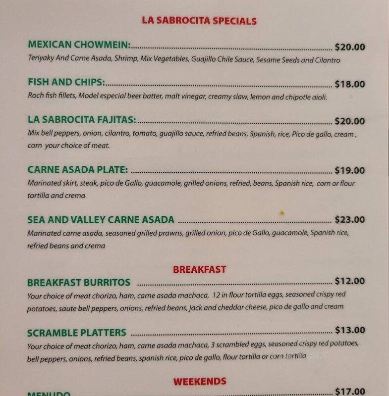 La Sabrocita - Sacramento, CA