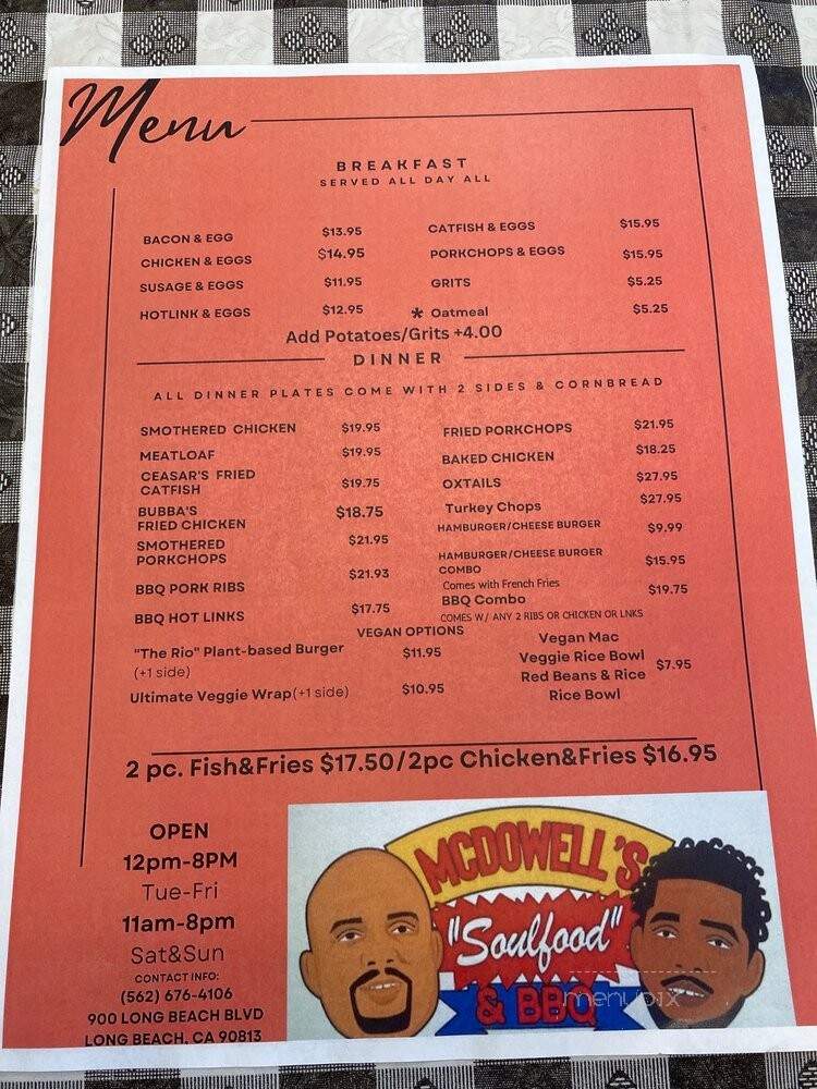 McDowell's Soul Food and Barbeque - Long Beach, CA