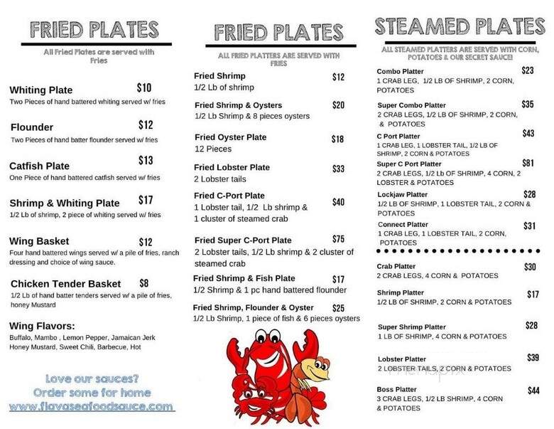 Seafood Connection - Houston, TX menu_pic