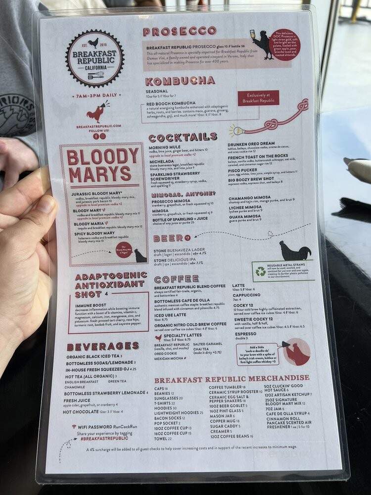 Breakfast Republic - Culver City, CA menu_pic