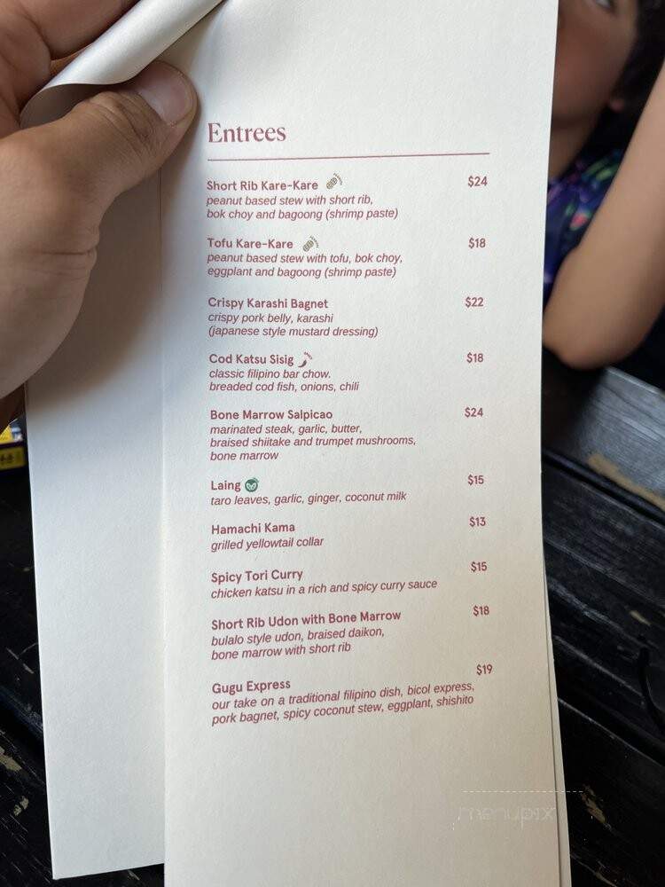 Gugu Room - New York, NY menu_pic