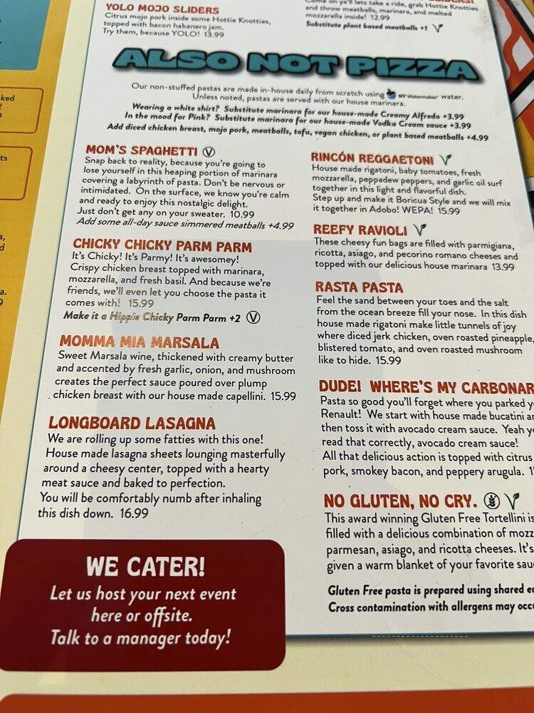 Playa Pizza - Windermere, FL menu_pic