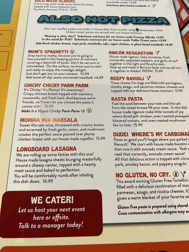 Playa Pizza - Windermere, FL menu_pic