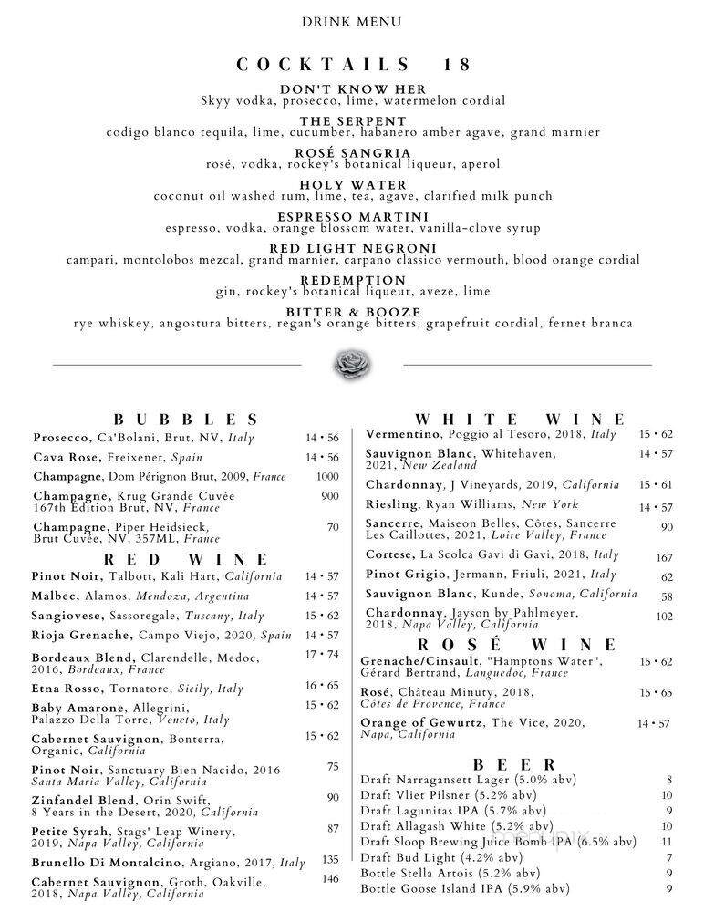 Brasserie SAINT Marc - New York, NY menu_pic
