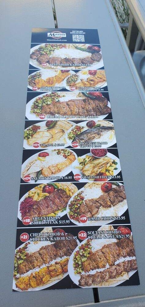 Massis Kabob - Glendale, CA menu_pic