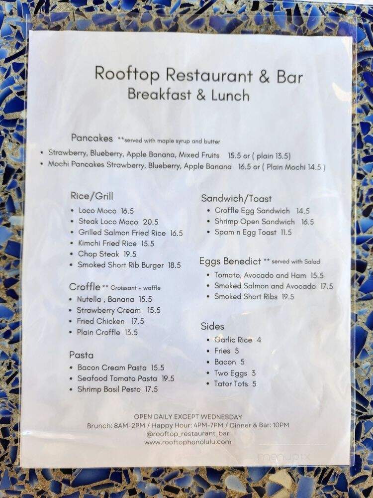 Rooftop Restaurant & Bar - Honolulu, HI