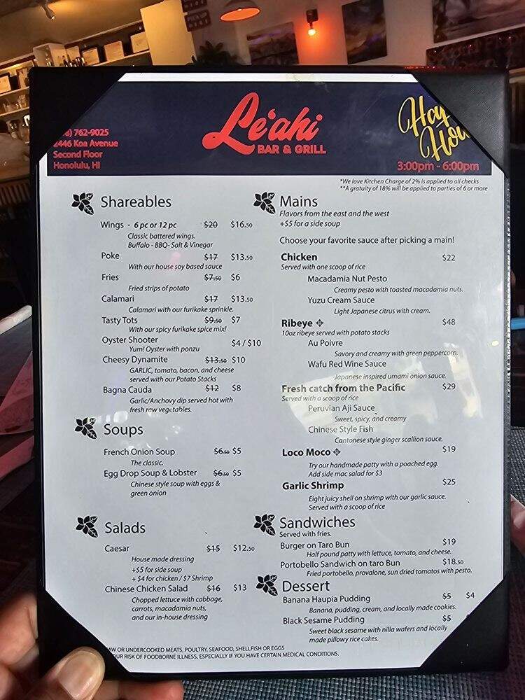 Leahi Bar & Grill - Honolulu, HI