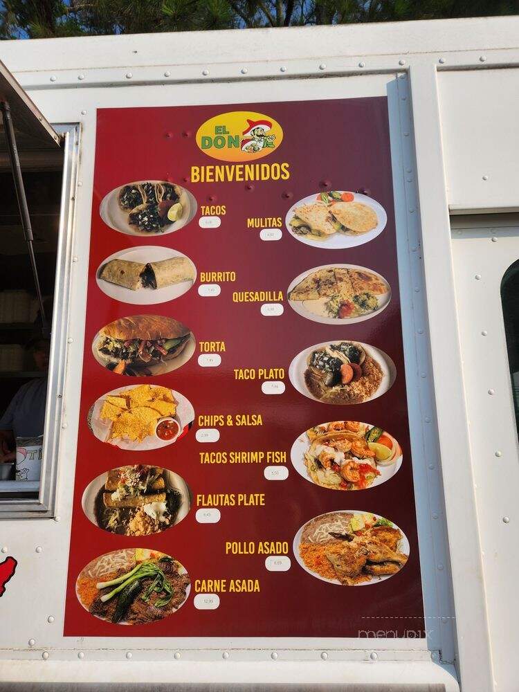 El Don Taco Truck - Woodstock, GA menu_pic