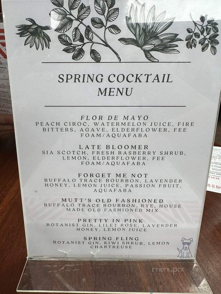 Mutts - Newport Beach, CA menu_pic
